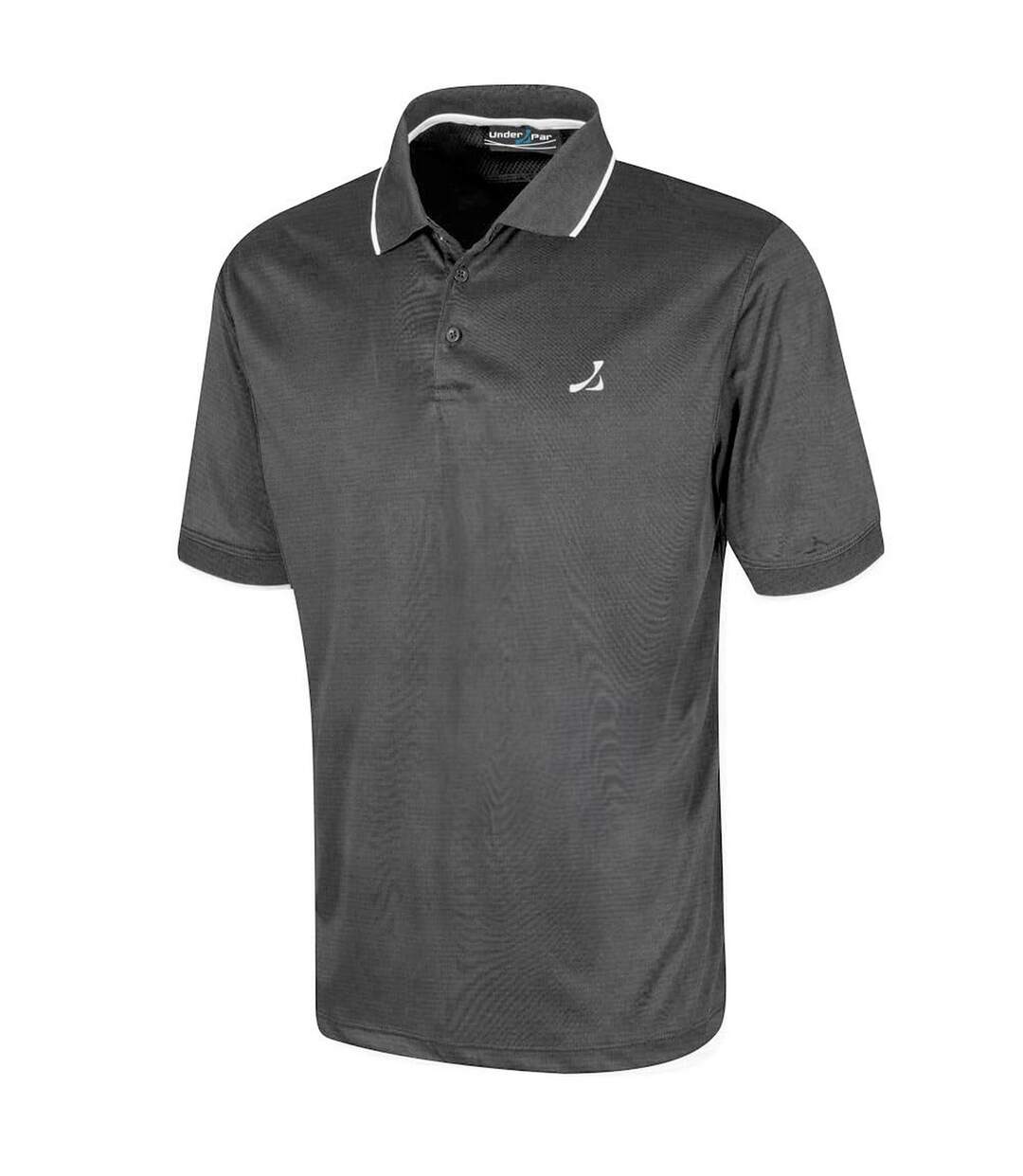 Polo homme noir Under Par Under Par