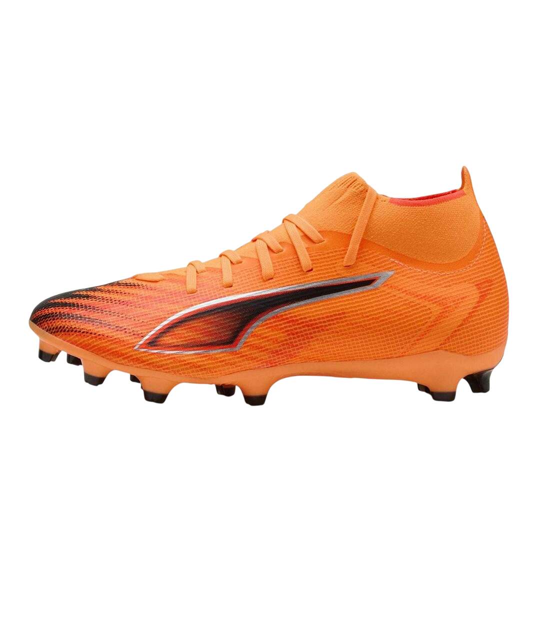 Womens/ladies Ultra Match+ Firm Ground Football Boots Orange Black Puma-2