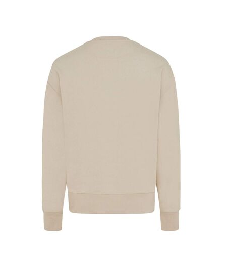 Unisex adult kruger recycled cotton crew neck relaxed fit sweatshirt desert Iqoniq