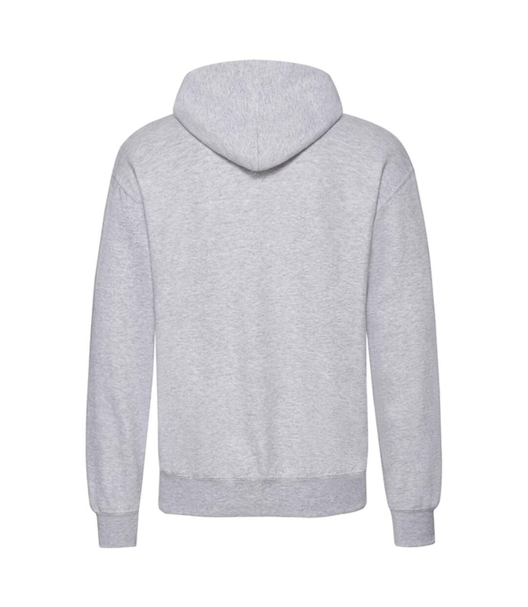 Sweat À Capuche Classic Adulte Gris Chiné Fruit Of The Loom-2