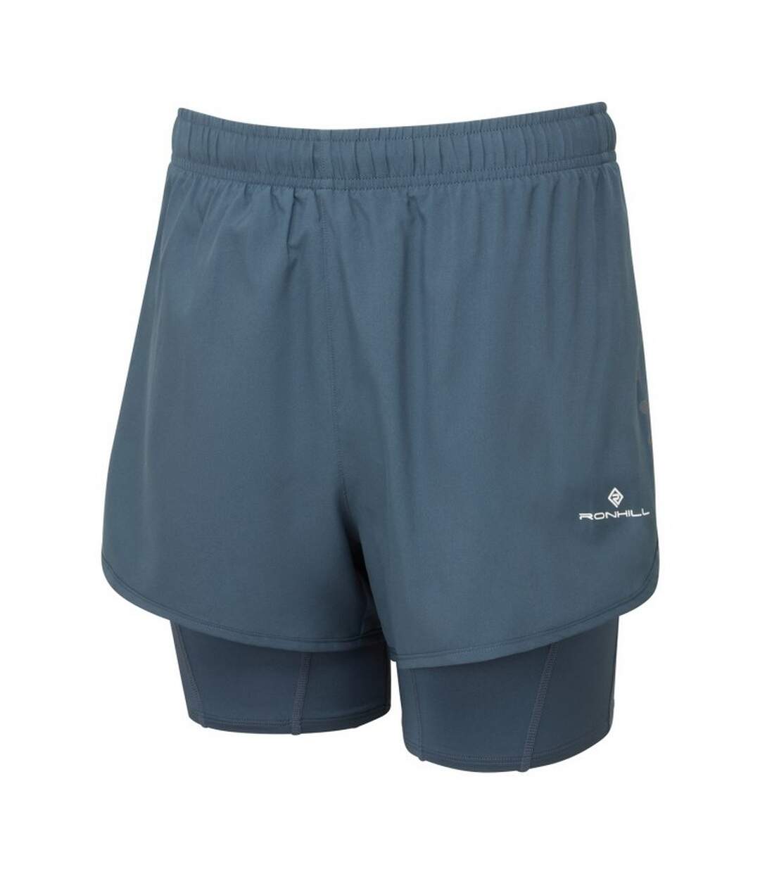 Womens/ladies Core Twin Shorts Haze Ronhill-1