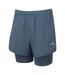 Womens/ladies Core Twin Shorts Haze Ronhill-1