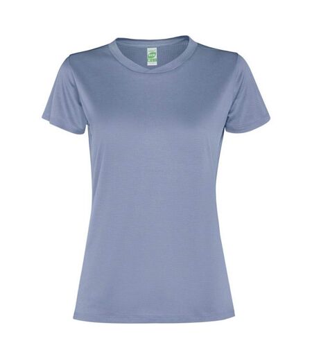 T-shirt slam femme bleu zen Roly