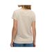 T-shirt beige femme superdry studios scoop-2
