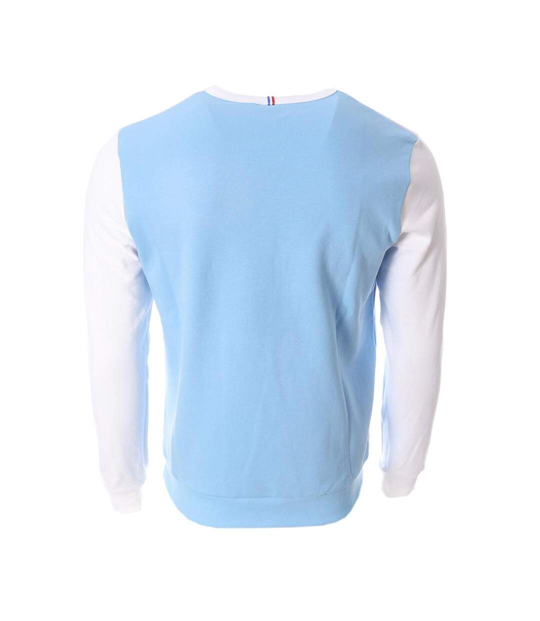 Sweat blanc/bleu homme le coq sportif fanwear - l-2