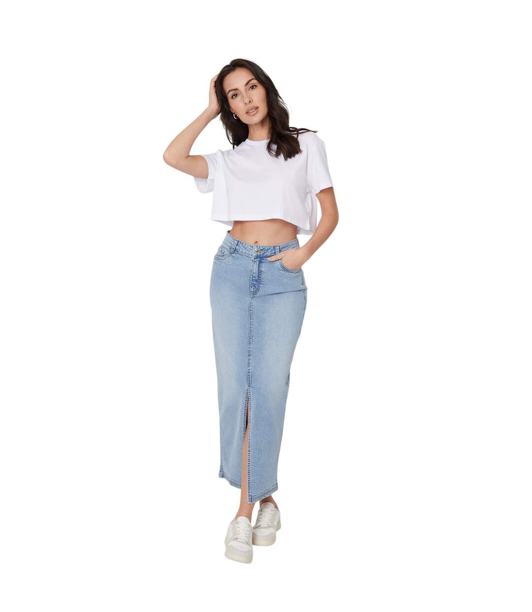 T-shirt Court Femme Blanc Be You-4