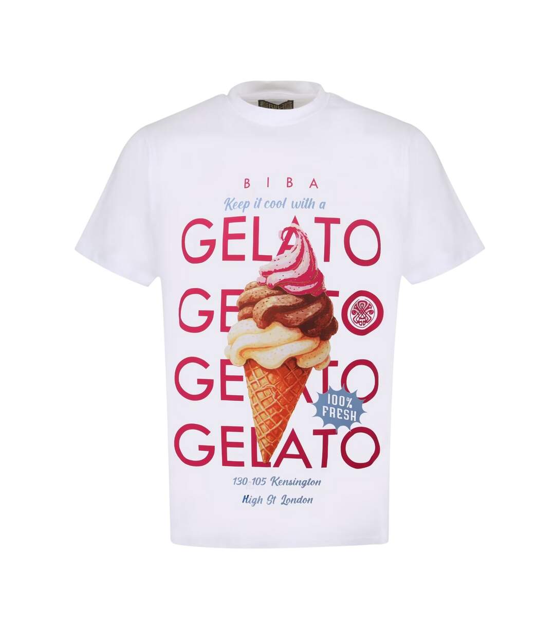 T-shirt Motif/style Imprimé Graphique Femme Crème Biba-1