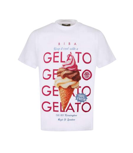 T-shirt Motif/style Imprimé Graphique Femme Crème Biba
