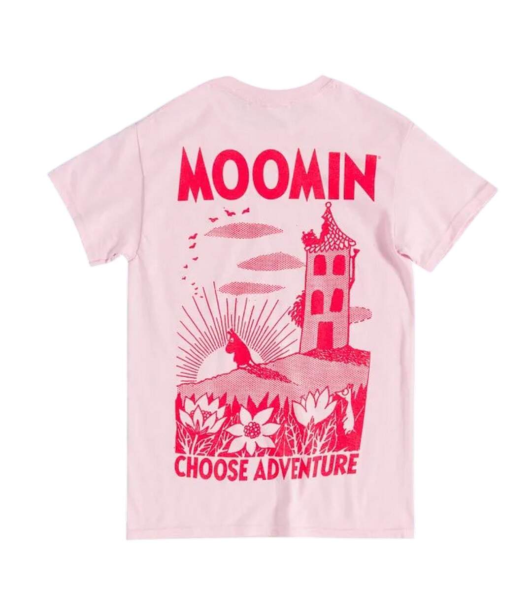 T-shirt Adventure Adulte Rose Moomin-3