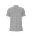 Mens Pique Polo Shirt Grey Melange Cottover-2