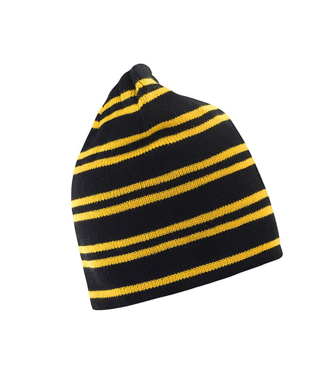 Bonnet Team Jaune Or Noir Result Winter Essentials-2