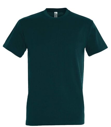 T-shirt manches courtes - Mixte - 11500 - bleu pétrole