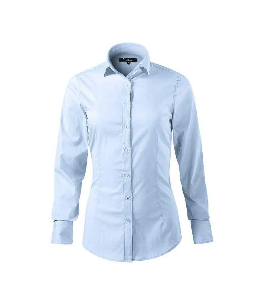 Womens/ladies Dynamic Shirt Blue Malfini-1