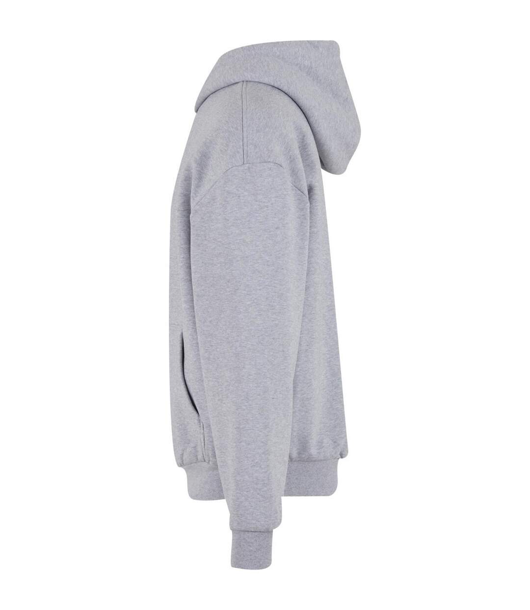 Sweat À Capuche Surdimensionné Ultra Lourd Pour Hommes Gris Chiné Build Your Brand-3