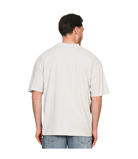 T-shirt oversize unisexe adulte en coton peigné ringspun à encolure allongée écru Casual Classics