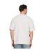 T-shirt oversize unisexe adulte en coton peigné ringspun à encolure allongée écru Casual Classics-3