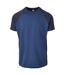 T-shirt Manches Raglan Motif/style Contrasté Homme Bleu Foncé Bleu Nuit Urban Classics-1