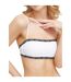 Haut De Maillot De Bain Motif/style Logo Femme Blanc Calvin Klein-1