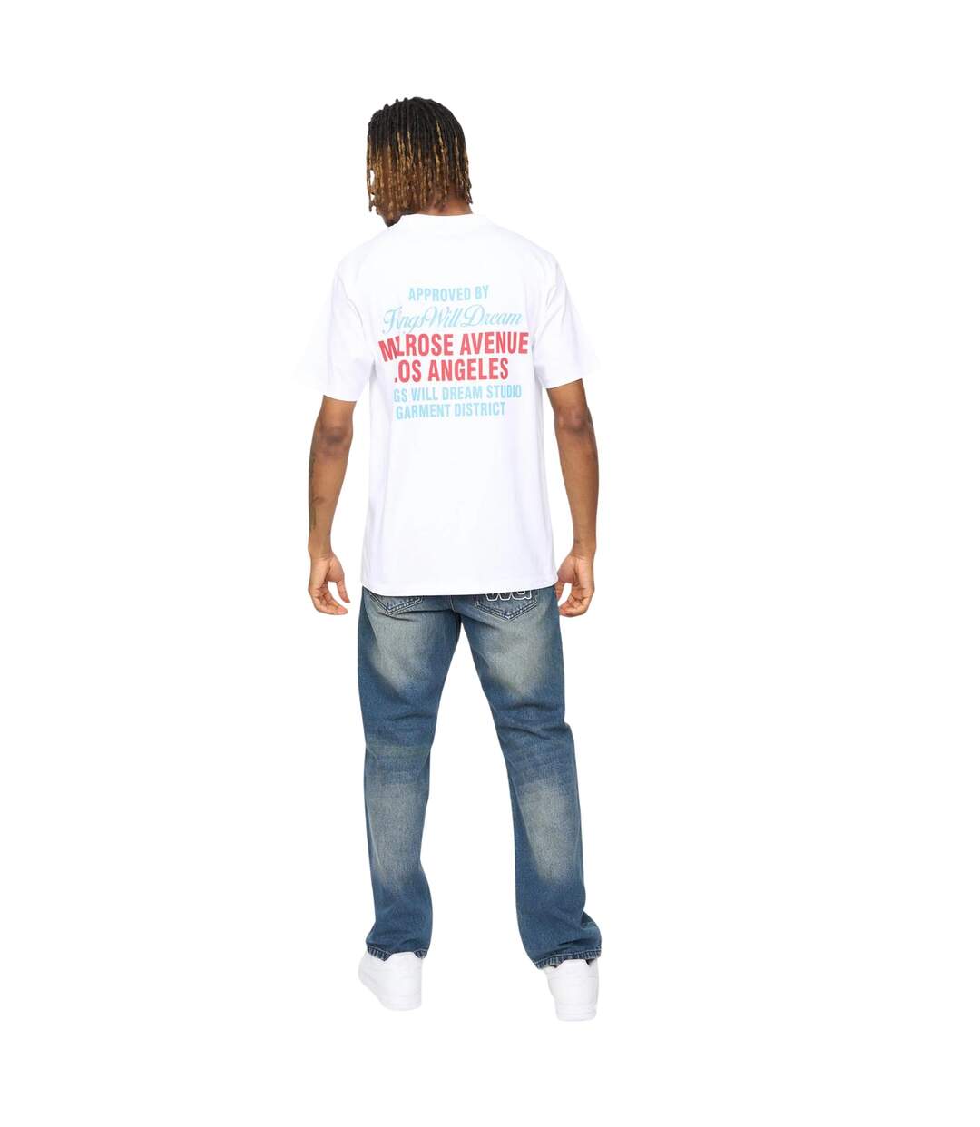 Mens Melrose T-shirt White Kings Will Dream-4