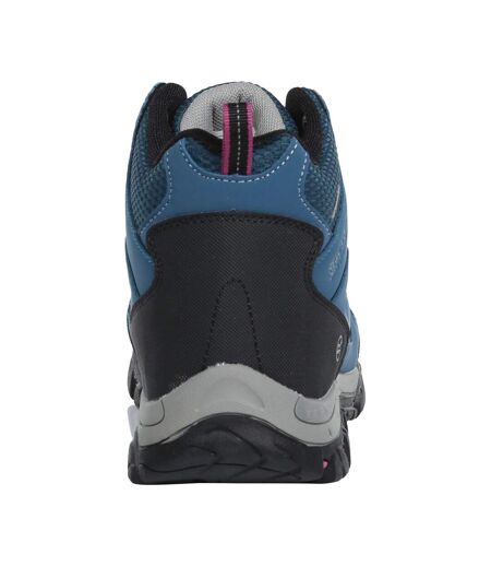 Womens/ladies Holcombe Iep Mid Hiking Boots Moroccan Blue Red Violet Regatta
