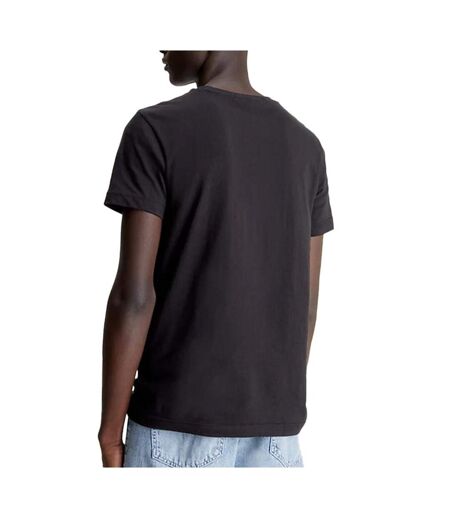 T-Shirt noir homme calvin klein jeanscore institutional - l