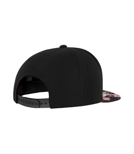 Casquette Ajustable Motif/style Roses Noir Gris Flexfit