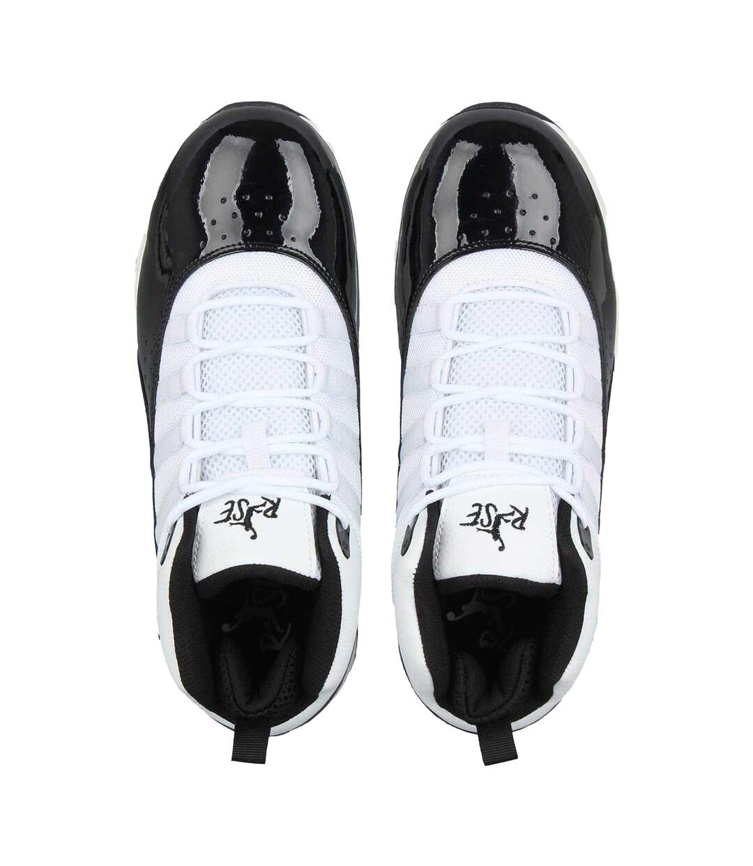 Chaussures De Basket Shuttle Homme Blanc Noir Rise-4