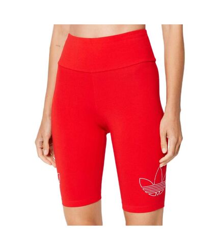 Short Rouge Femme Adidas Bike - 34