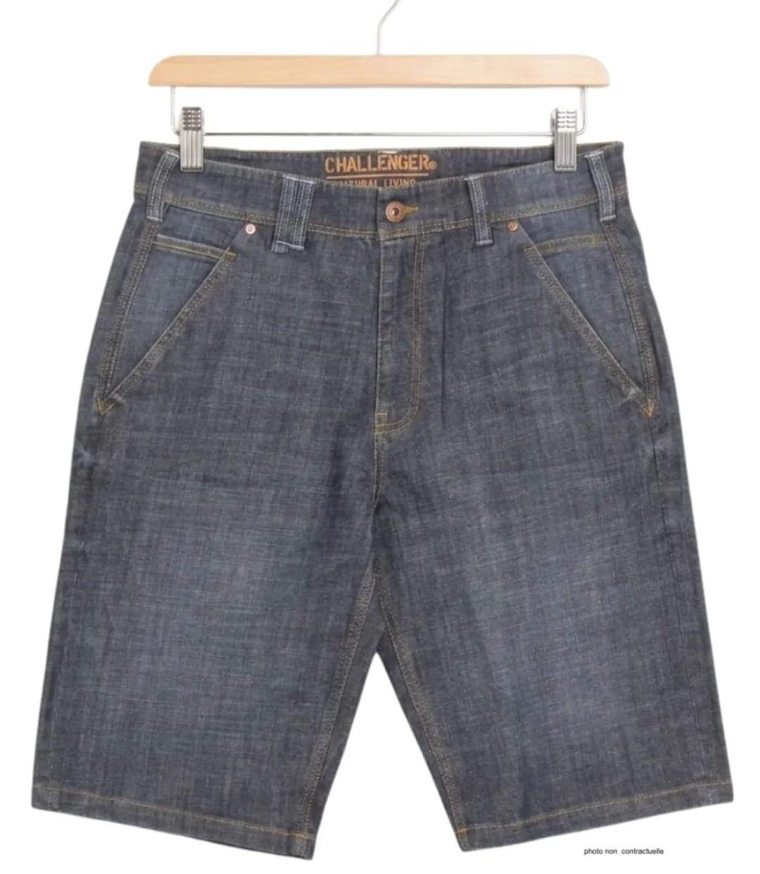 Bermuda en jean CHALLENGER IBIS1 : le short denim extensible au confort absolu-2