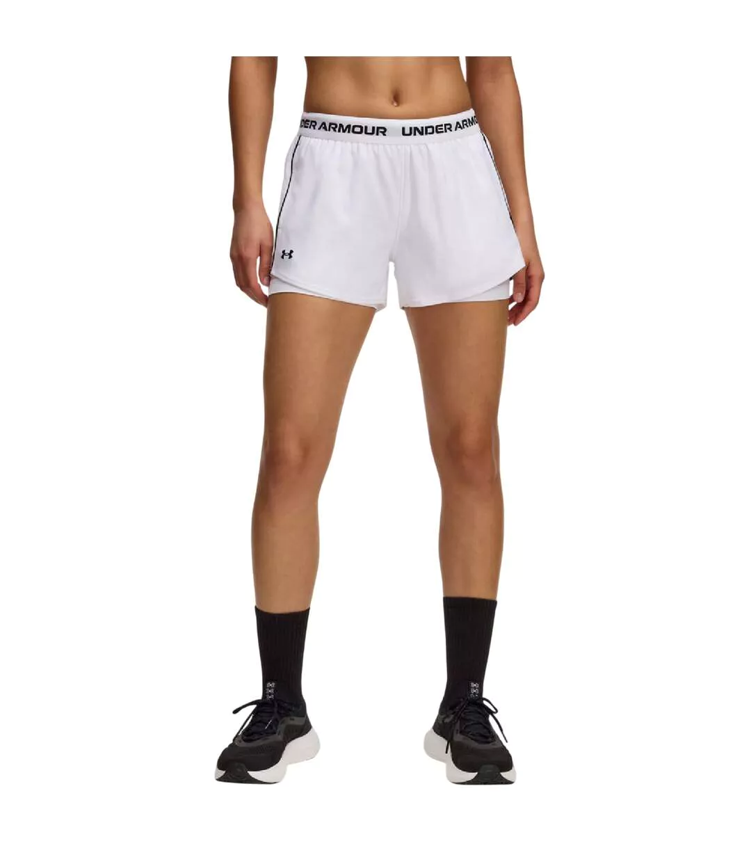 Short Motif/style Tech Play Up Femme Blanc Under Armour-2