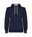 Sweat À Capuche Urban Femme Bleu Marine Gris Chiné Roly-1