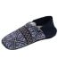 Isotoner Chaussettes d'intérieur femme maille jacquard, picots antidérapants-1