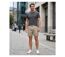 Short homme MAYFLOWER 710117U003 lierre beige : le bermuda 3 poches robuste en polycoton-5