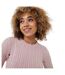 Pull Manches Longues Motif/style Maille Torsadée Tinsbury Femme Rose Jack Wills-3