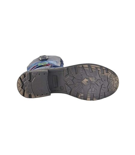 Bottes Mi-mollet Motif/style Floral Femme Noir Cipriata