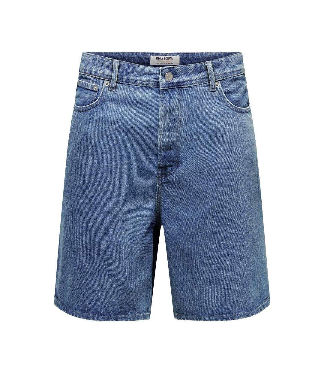 Short en jean bleu homme only & sons onsfade-1