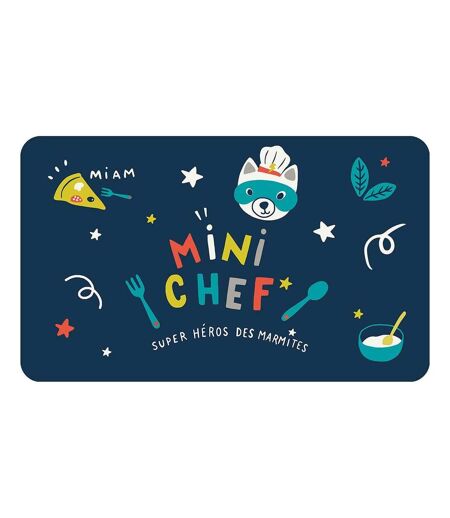 Set de Table Enfant Mini Chef 28x44cm Bleu