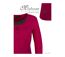 Mayflower NESTOR4 : Tee-shirt manches longues violet et gris avec col style boutonné-4