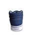 Basket basse homme de couleur bleu dessus cuir