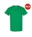 Lot de 5  t-shirts manches courtes hommes vert chiné Gildan-1