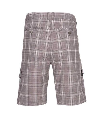 Mens earwig cargo shorts storm grey check Trespass