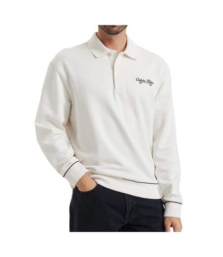 Sweat beige homme calvin klein jeans terry