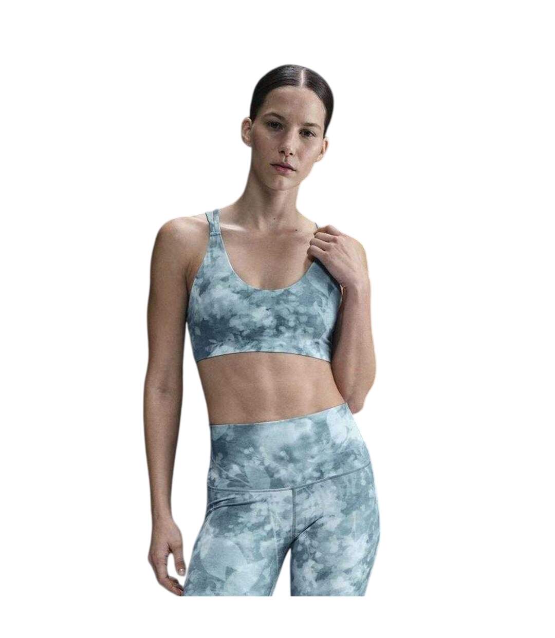 Womens/ladies Zenvy Sports Bra Smokey Blue Nike-2