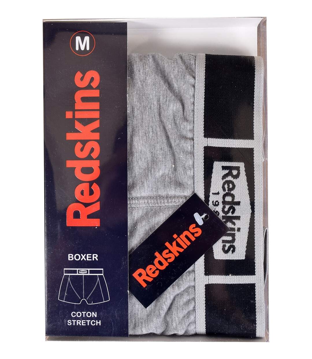 Boxer homme REDSKINS Confort et Qualité -Assortiment modèles photos selon arrivages- Bozidar Redskins Gris-2