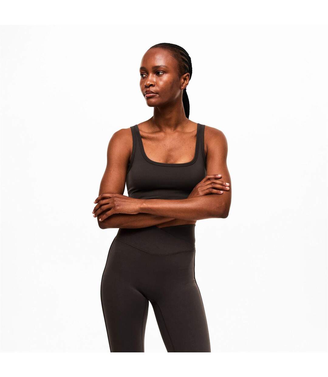Womens/ladies Jersey Sports Bra Chocolate Couture-2