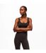 Womens/ladies Jersey Sports Bra Chocolate Couture-2