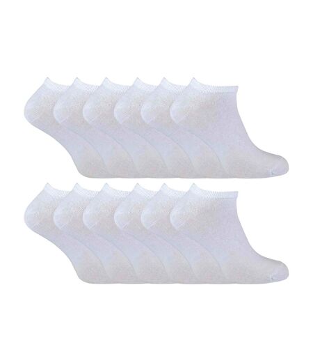 12 paires de chaussettes d'entraînement respirantes en coton pour hommes