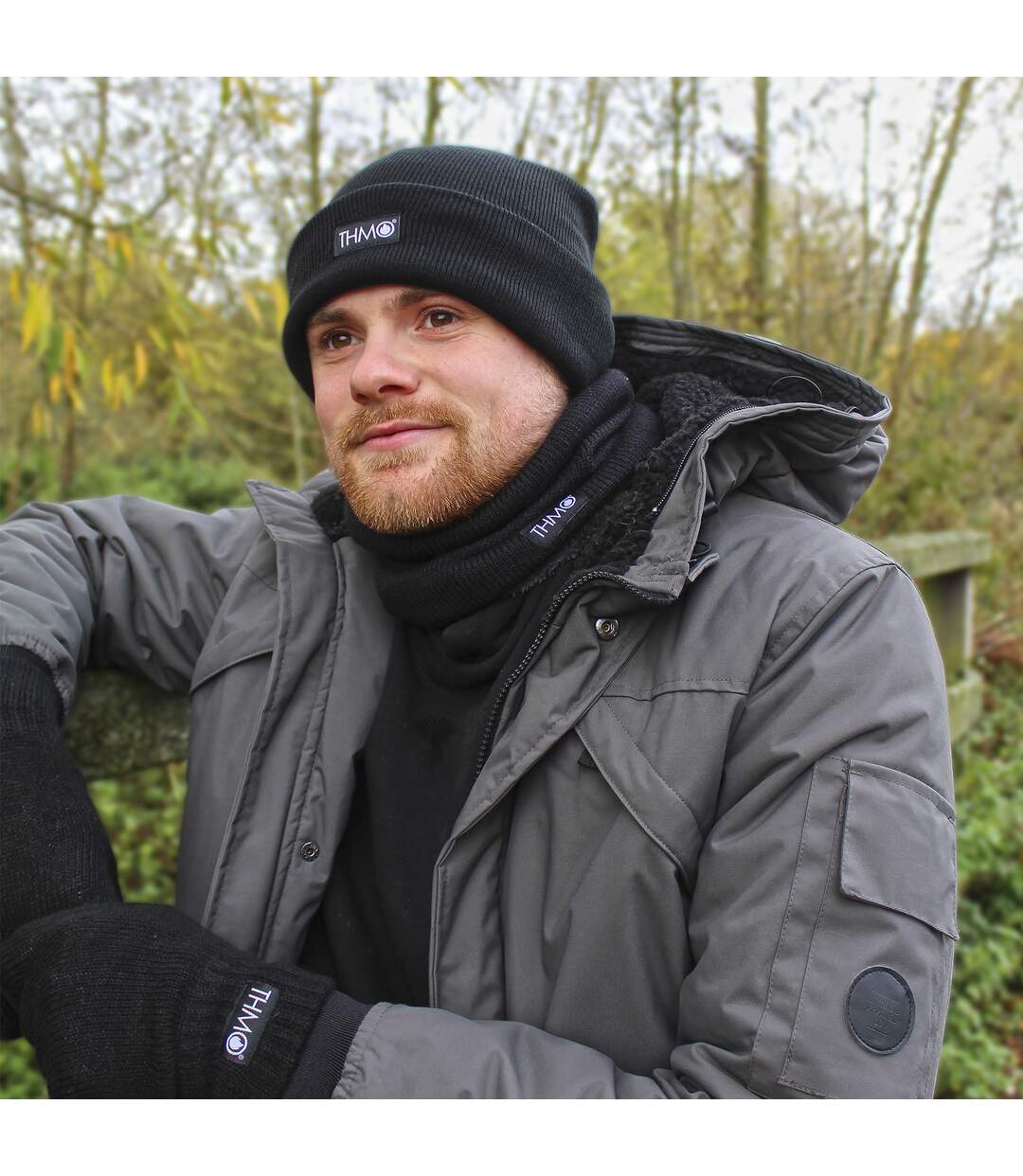 Mens Neck Warmer | Thinsulate Neck Gaiter Fleece | Winter Accessories-4