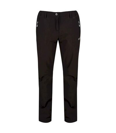 Softshell ii pantalon de randonnée femme coupe courte noir Regatta