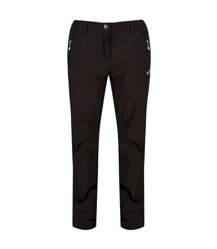 Softshell ii pantalon de randonnée femme coupe courte noir Regatta